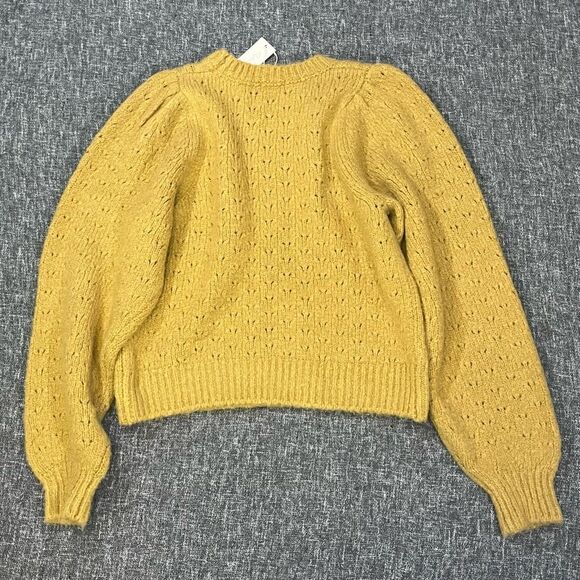 New Rylee + Cru Mustard Sweater Women size M - Picture 4 of 4